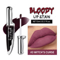 Kiss of Death Bloody Stain Lip Lip Tinting Long Lasting Waterproof Non Stick Color Will Become Darker Matte Gothic Cosmetic Oasis Select 3WITCH CURSE