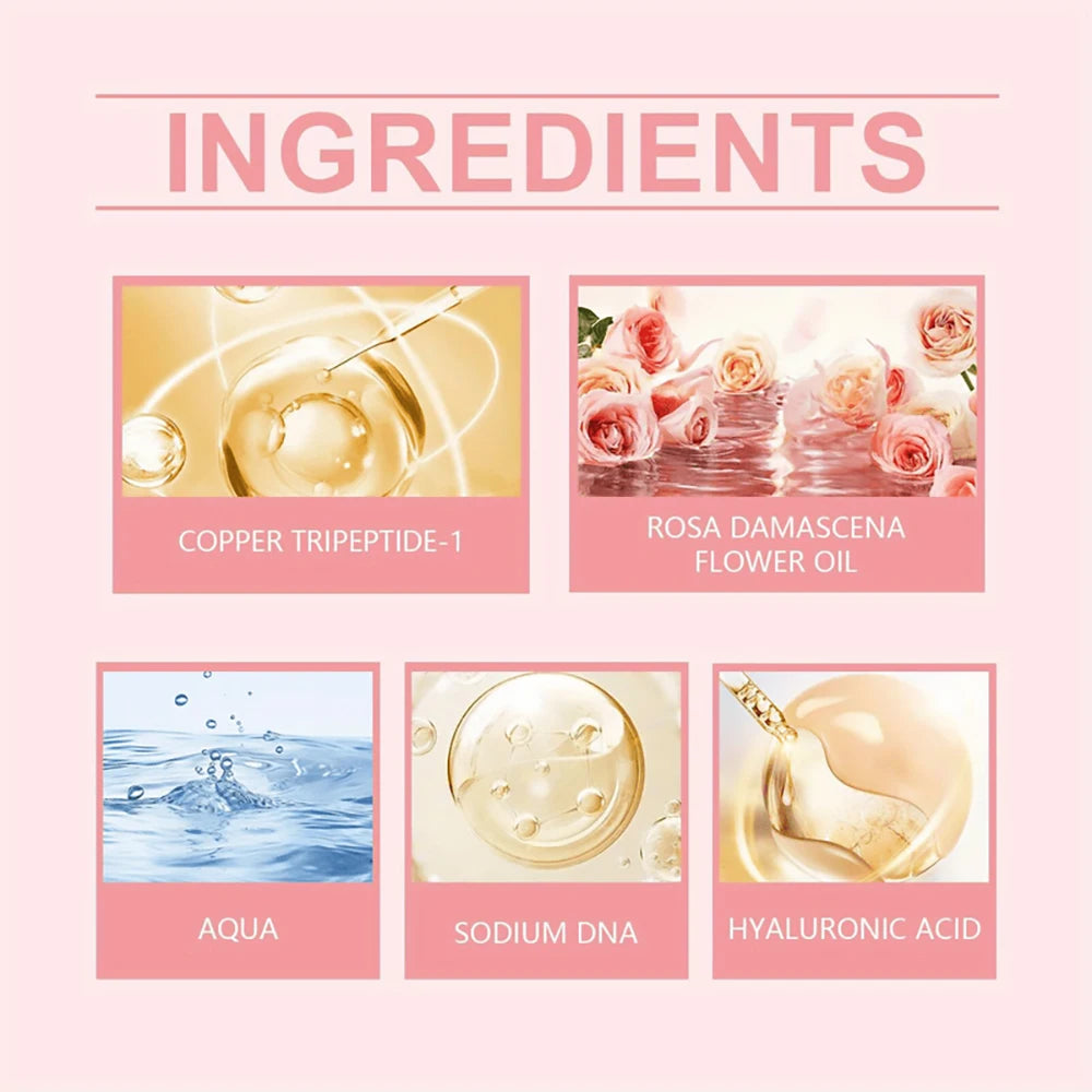 SUYARUN Professional Anti-Aging Rose Serum Essence for Face, Brightening & Even Skin Tone, Organic Rose Extracts. Oasis Select
