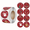 500pcs/roll, Merry Christmas Stickers, Christmas Themed Seal Label Stickers, DIY Gift Bake Wrap Envelope Stationery Decoration Oasis Select 1 roll