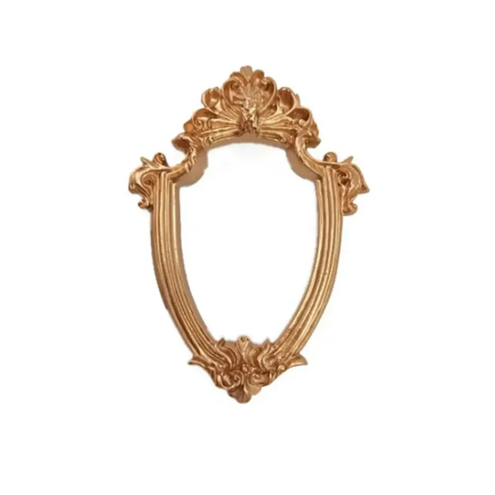 European Victorian Style Golden Retro Photo Frame Pictures Frames Nail Art Jewelry Decoration Earrings Display Rack Oasis Select 5