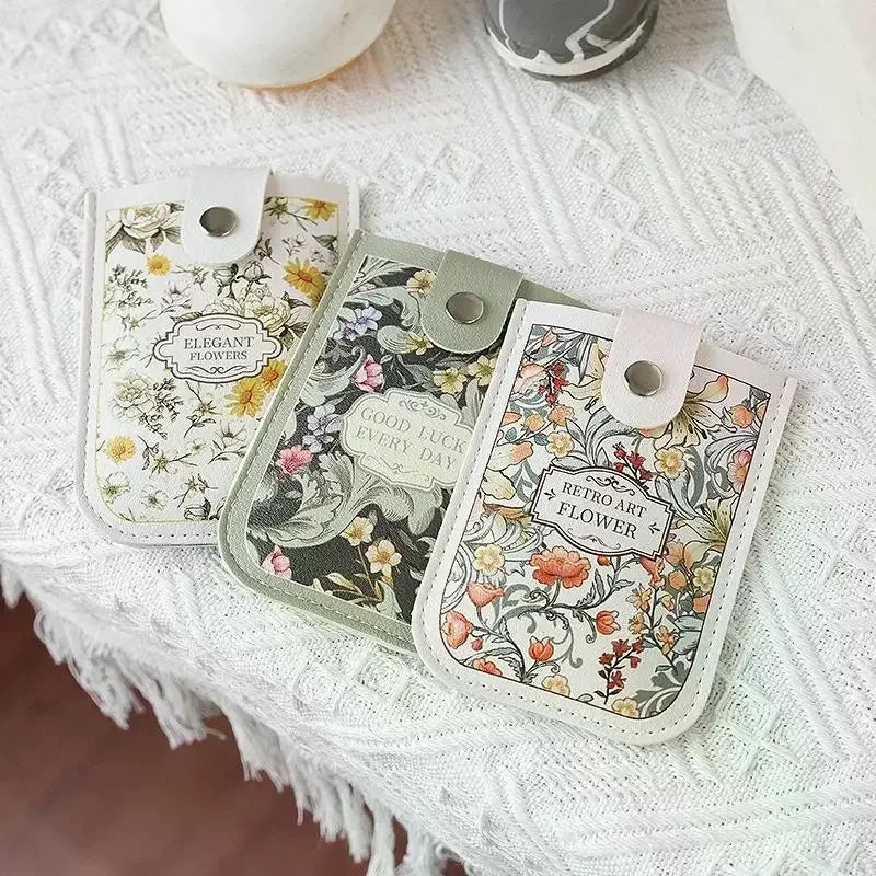 Portable Adorable Pull-out Card Holder With Multiple Card Slots - ID Card, Bank Card, Bus Card Organizer For Women Oasis Select