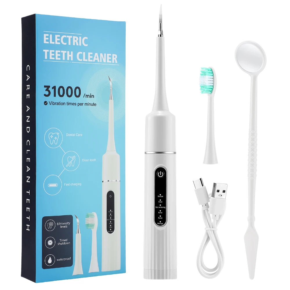 Electric Sonic Teeth Cleaner 6-Mode Tartar Remover & Whitener