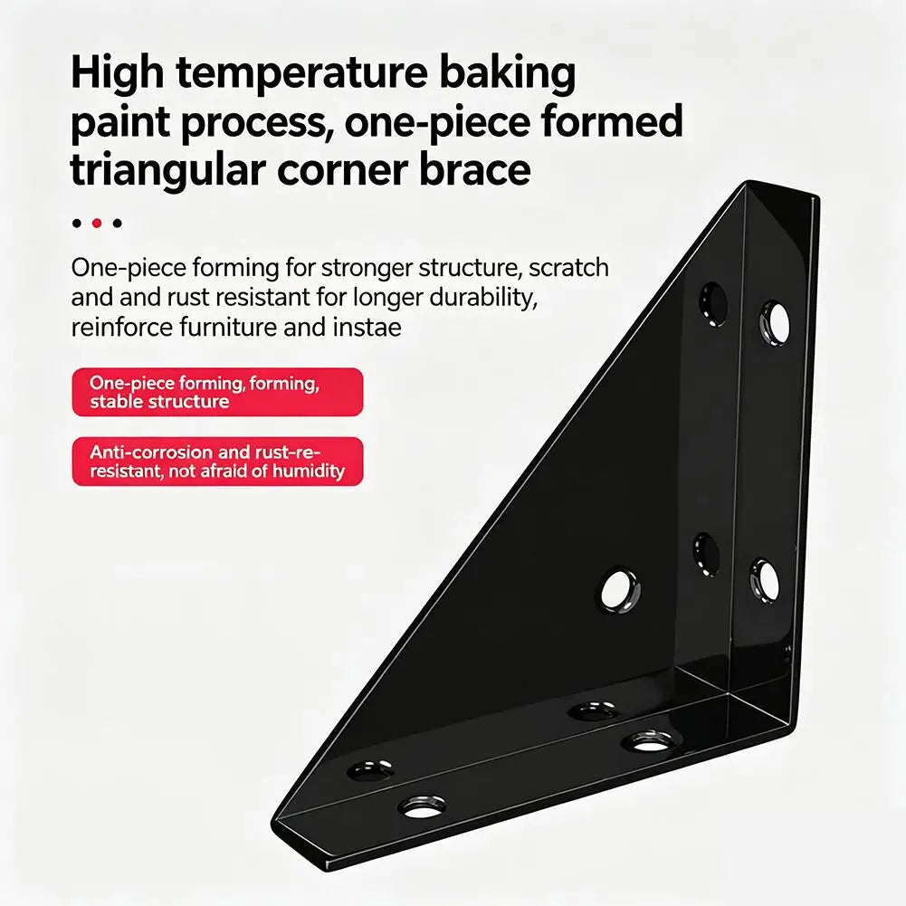 5-Pack 90° Steel Angle Brackets – L-Shape Corner Brace Set