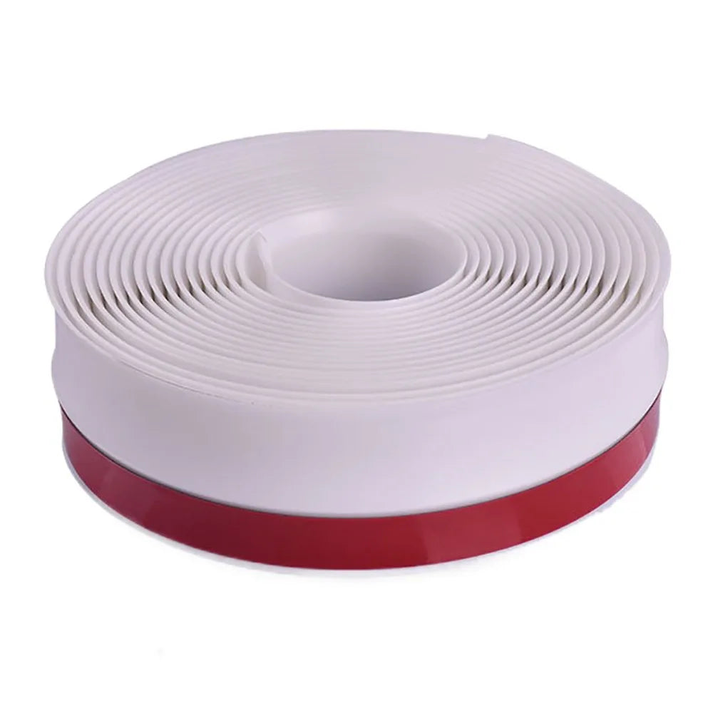 100CM Garage Door Sealing Strip Weatherproof Self Adhesive Top and Sides Seal Heavy Duty Easy Installation Weather Stripping Oasis Select White-100x3.5x2.5cm