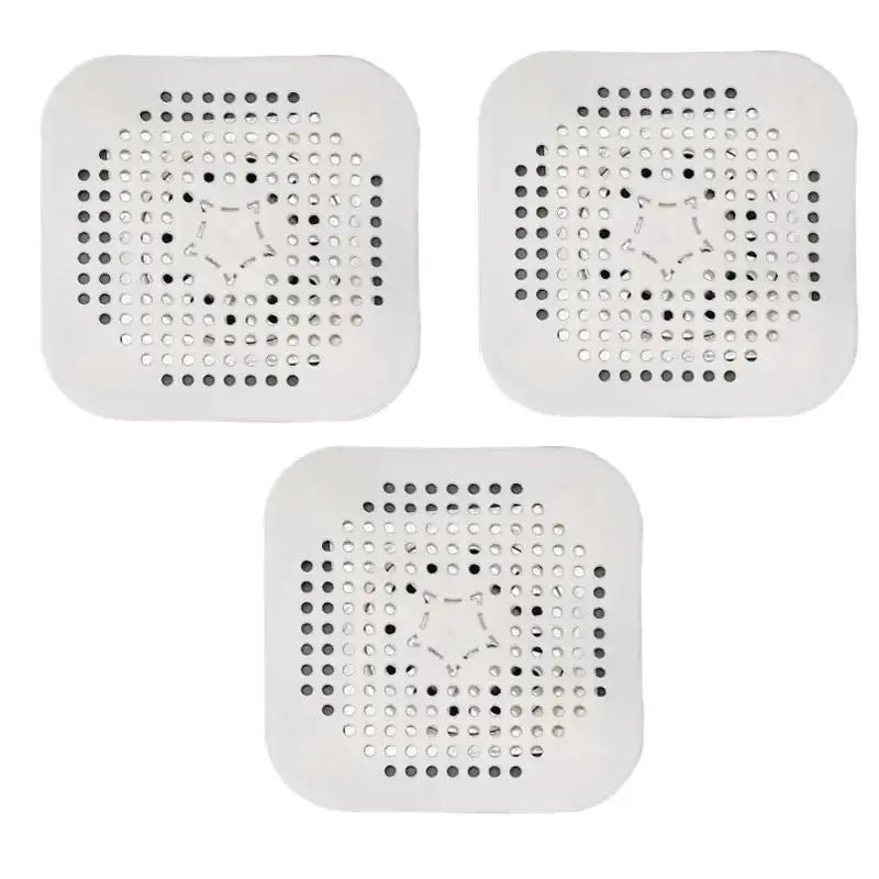 3-Pack Silicone Drain Hair Catcher – Shower, Sink & Bathtub Drain Hair Catcher Oasis Select