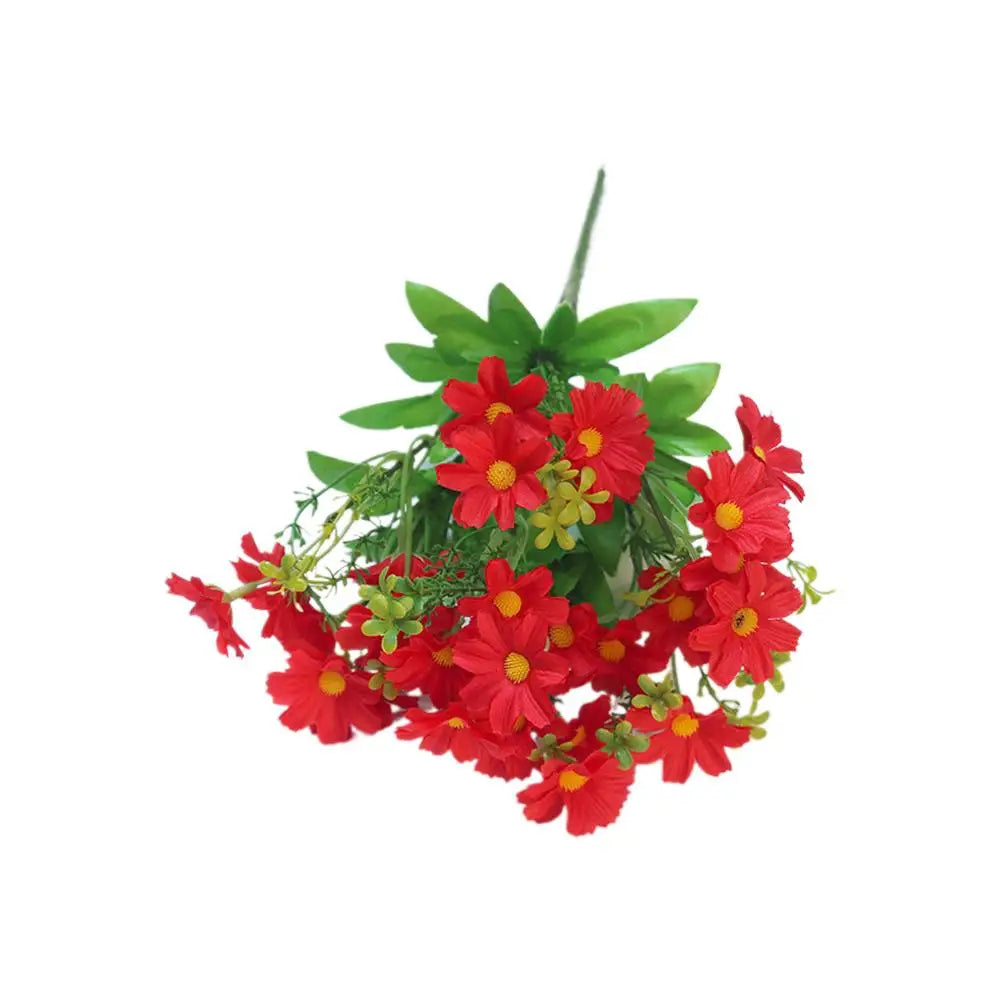 Artificial Silk Daisy Bouquet – Fake Wildflowers for Home & Wedding