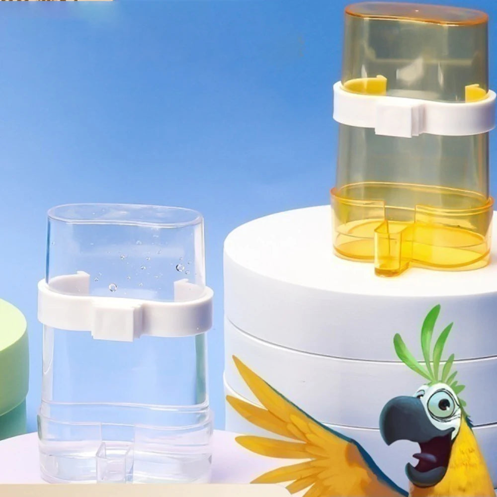 Birds Water Feeders Dispenser Automatic Bird Feeder Parrot Canary Parakeet Cage Food Drinking Feeding Supplies Pet Accessories Oasis Select