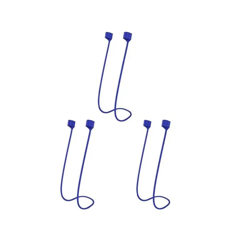 1-5pcs for AirPods Magnetic Silicone Anti-lost Neck Strap Wireless Earphone String Rope Headphone Cord Earphone Accessories Oasis Select 3pcs Blue No Magnetic