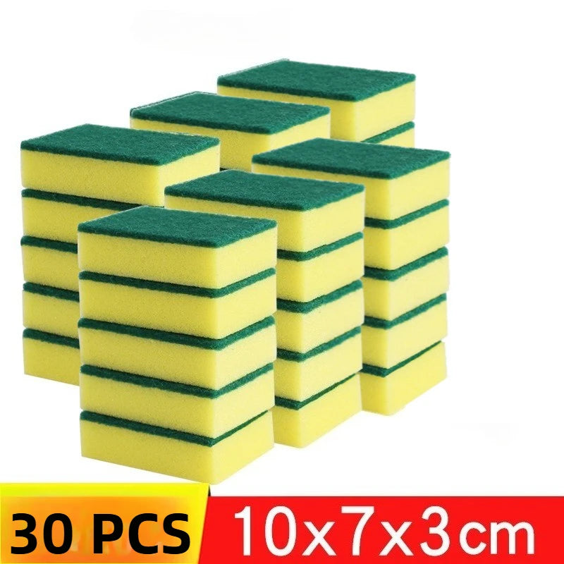 1-60PCS Kitchen Sponges Dual-Sided Scrub Pads Super Absorbent Dish Towel Scratch Resistant Scrubbing Sponge Highly Absorbent Oasis Select 30PCS