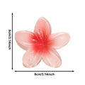 2025 New Vacation colorful Egg Flower Hair Clips Hawaii Beach Claws Bohemian Hairpin for Girls Oasis Select China Mainland Orange