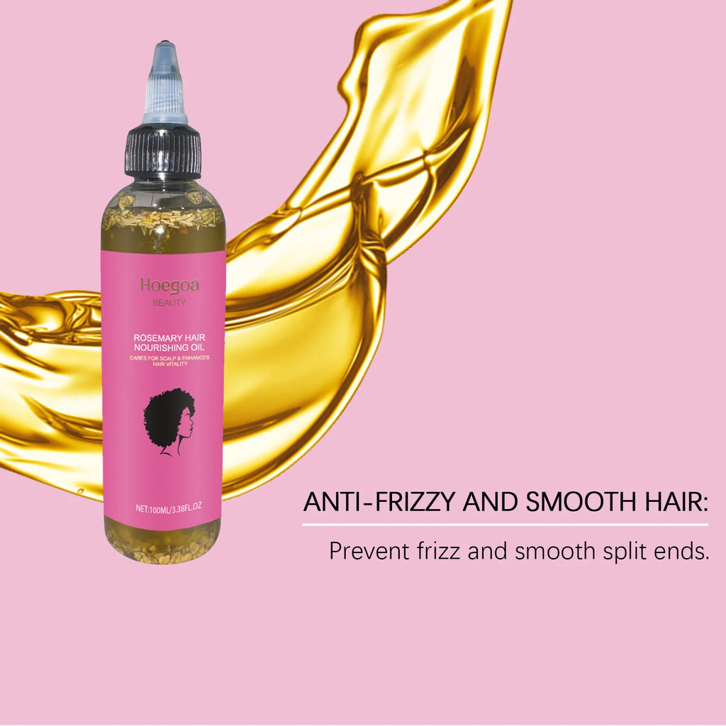 Rosemary Hair Growth Essential Oil Dense Strengthening Hair Prevent Loss Improve Hair Dryness Split Moisturizing Shiny Hair Care Oasis Select