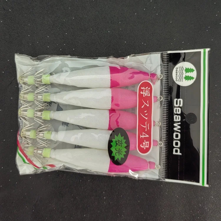 Multi-color Strong Luminous Squid Needle 4 0 Octopus Hook Lure Bait