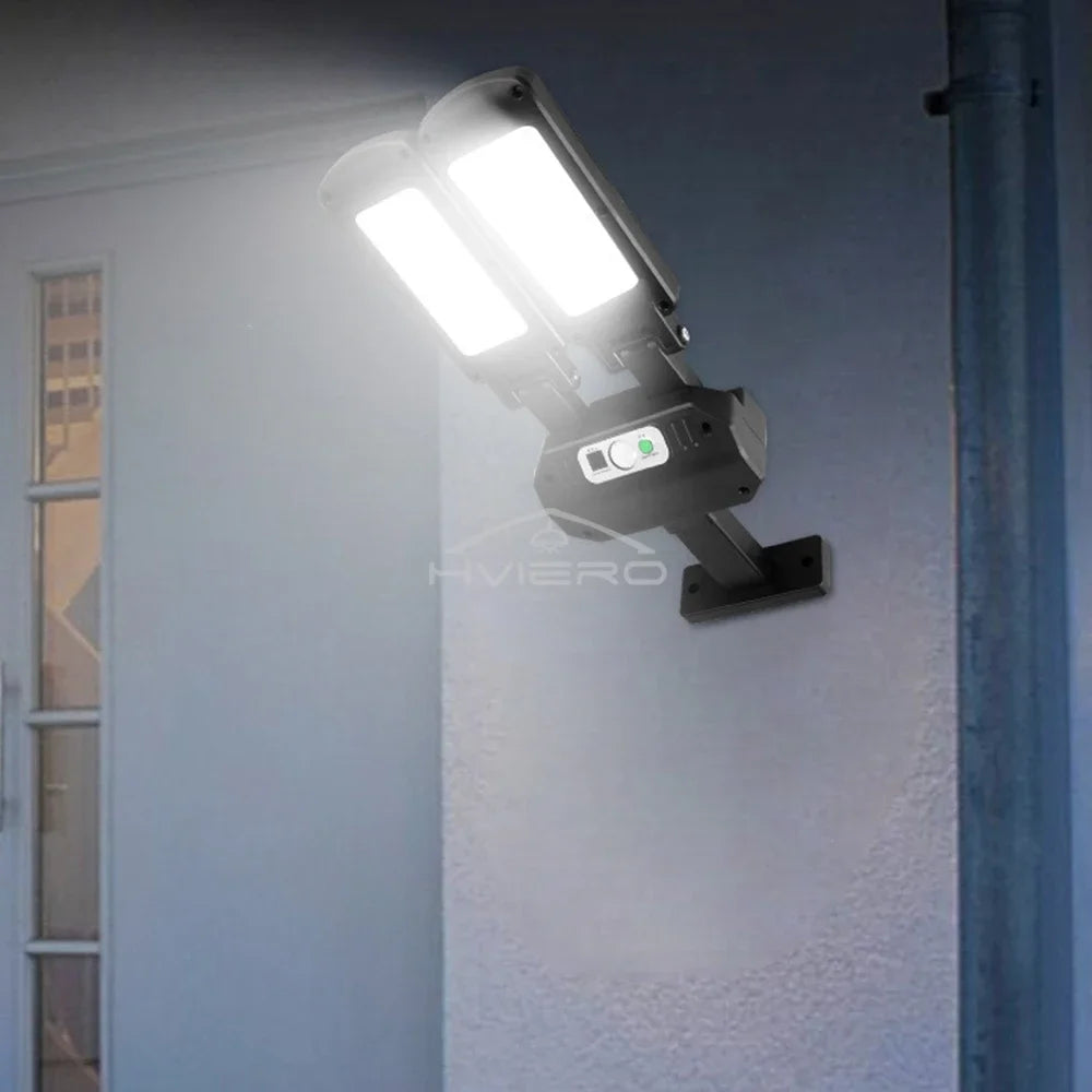 HVIERO Solar Motion Sensor Wall Light – IP65 Waterproof, 200 LED