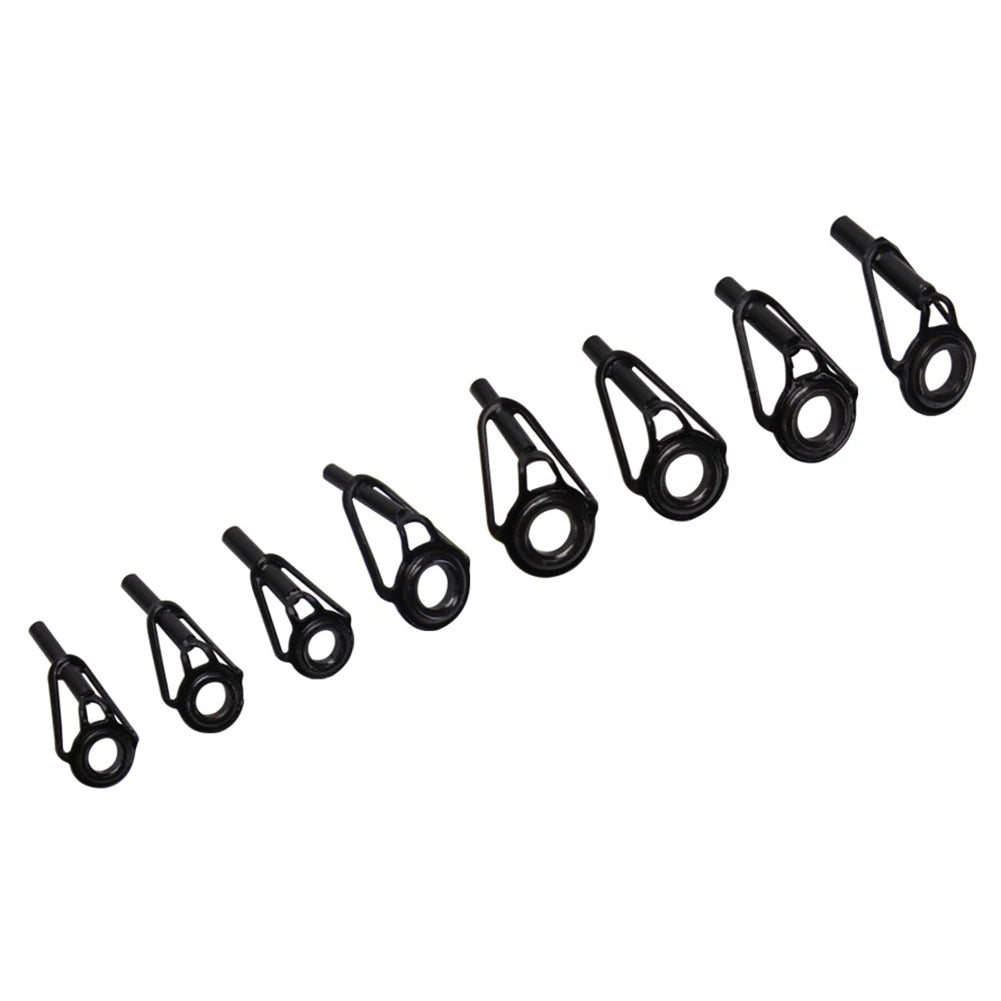 24pcs Tips Guide Tips Transparent Guides Line Rings Mixed Size Ring Rod Repair Kit Fishing Fishing For Lure Fish Rods Oasis Select