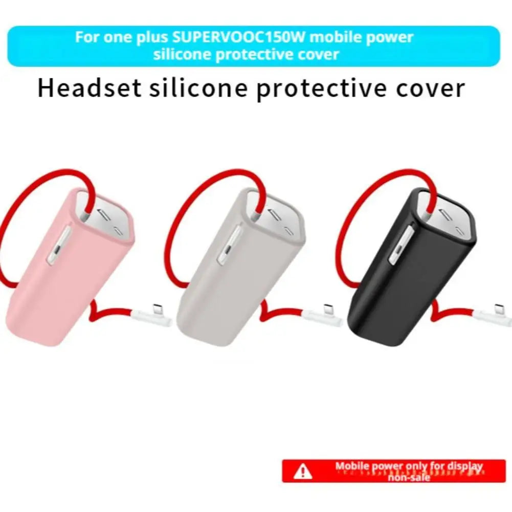Silicone Case for OnePlus Supervooc 150W Power Bank Storage Travel Protective Cover for OnePlus Supervooc 150W Power Bank Oasis Select