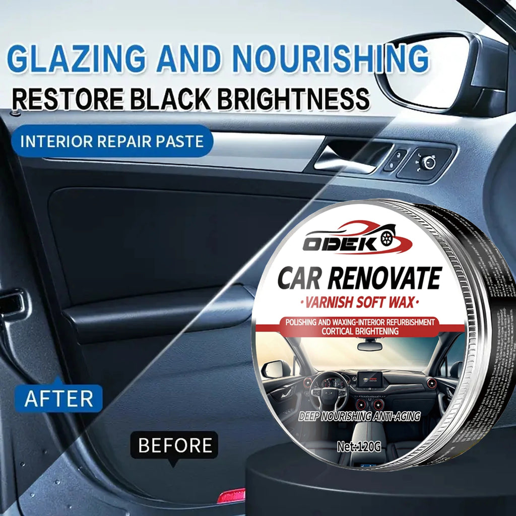 Car Interior Plastic Polish & Dashboard Restoration Wax