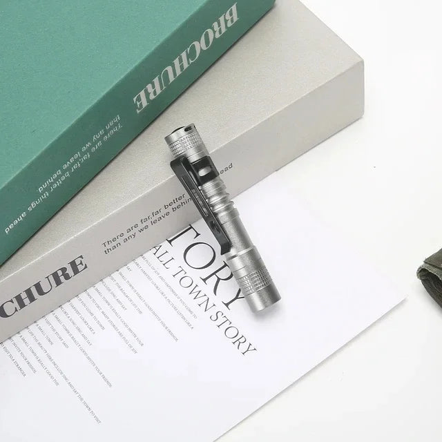 Mini LED Pen Flashlight 300LM | Pocket Torch with Clip, AAA