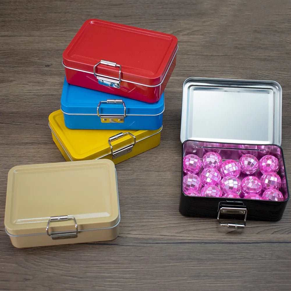 Tinplate Flip-Top Storage Tin | Fishing & Craft Organizer Box