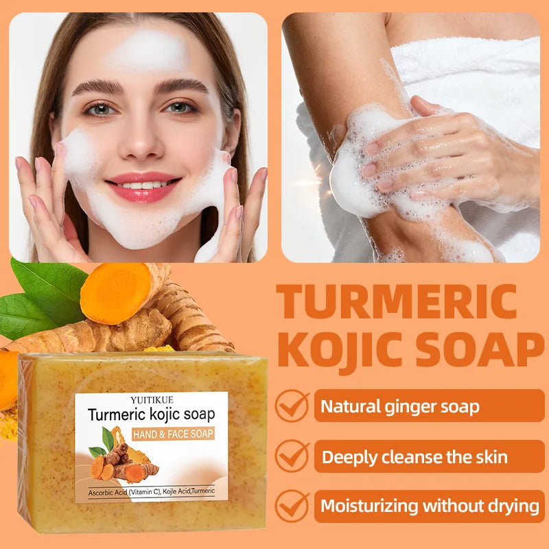 Turmeric Kojic Acid Brightening Soap 200g – All Skin Types