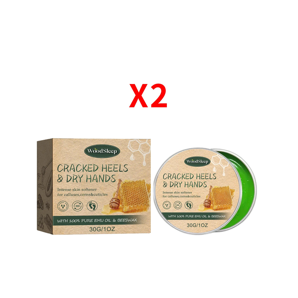 WOODSLEEP Cracked Heel & Hand Repair Cream – Deep Moisturizer Foot & Hand Cream Oasis Select 2pcs