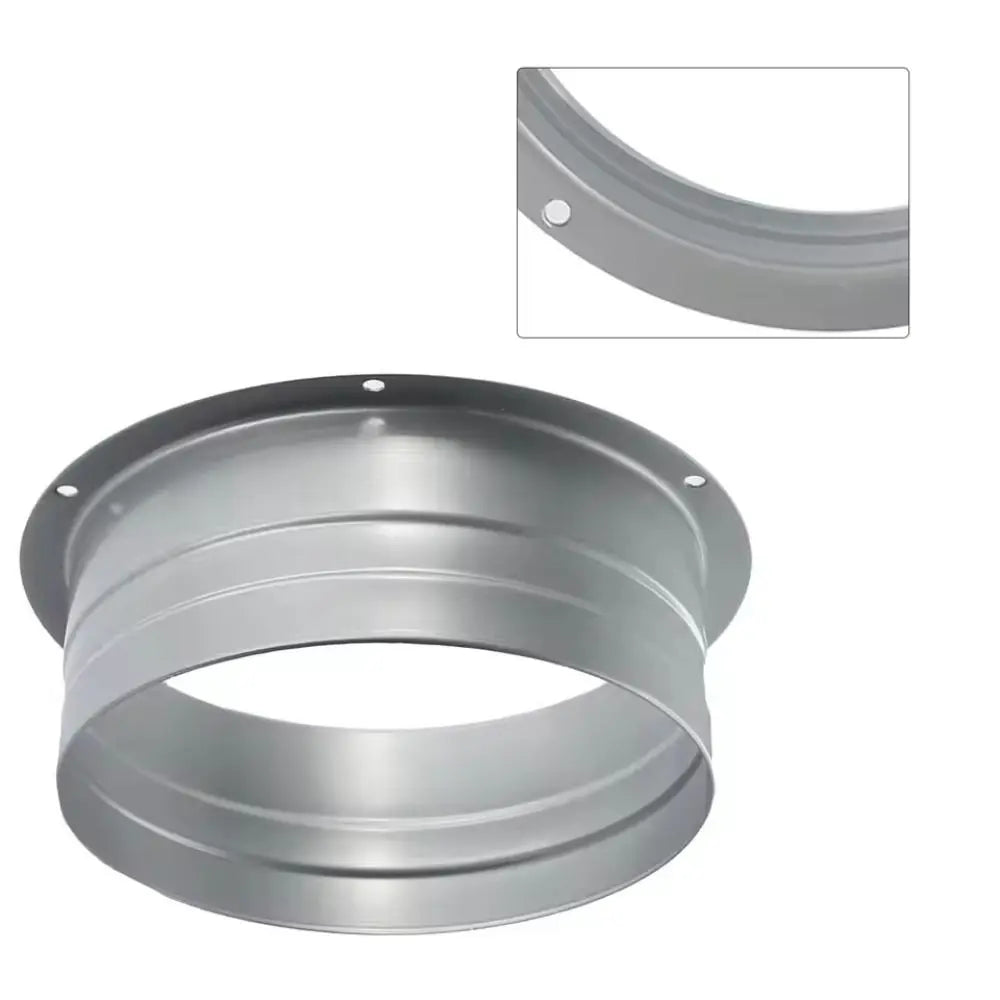Metal Exhaust Duct Connector Flange Round 75-300mm Straight Flange Adapter High-temperature Resistant Pipe Air Vent Connector Oasis Select