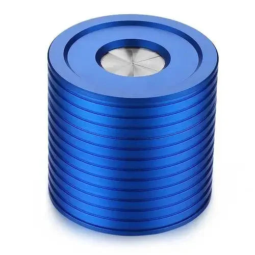 Aluminum Ashtray with Cover Household Living Room Office Creative Personality Fly Ash Rotary Seal Ashtray Oasis Select Blue