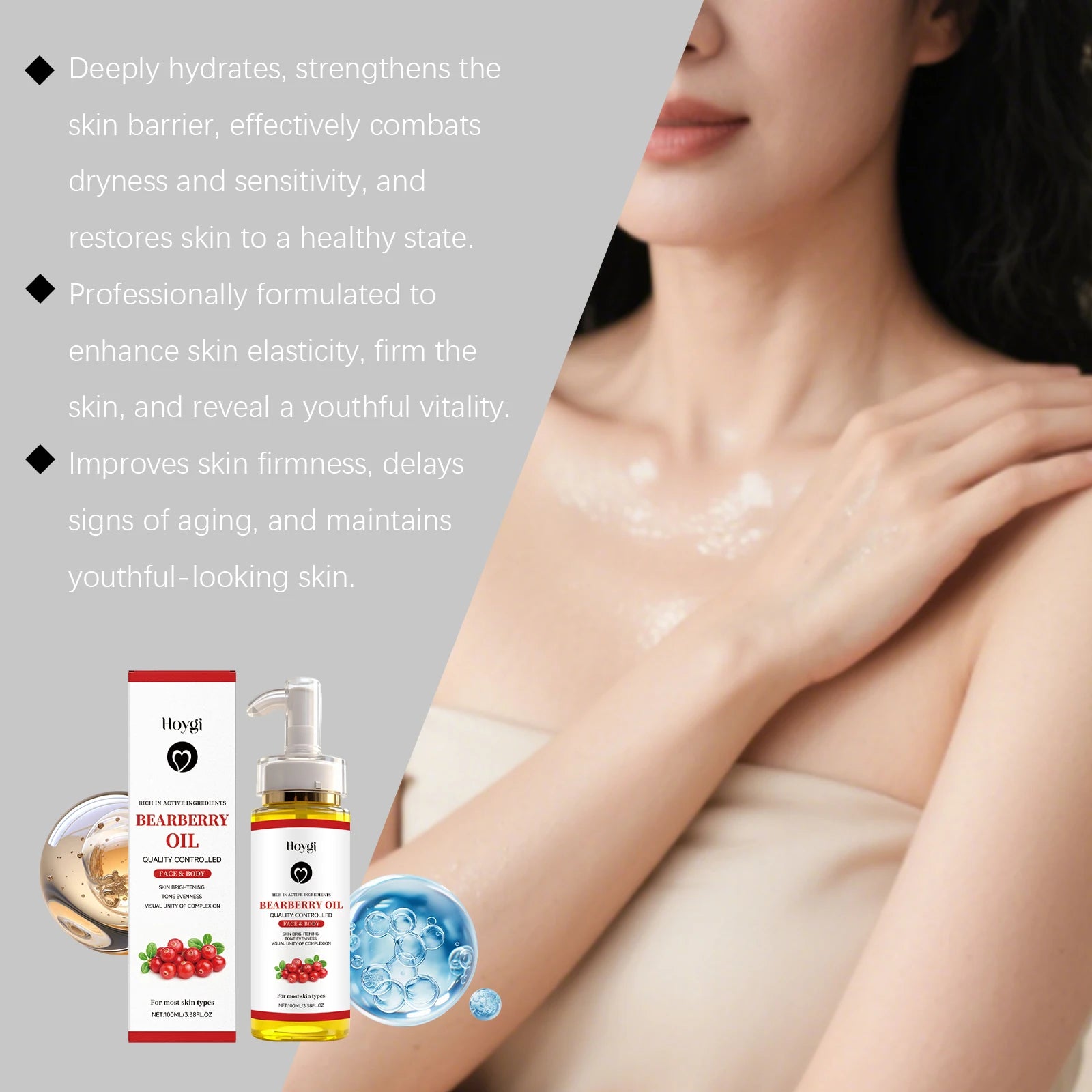 Body Oil Essential Oil Pure Natural Plant Oil Moisturizing Spa Scraping Massage Oil Skin Care Body Care Reduce Dryness 100ml Oasis Select