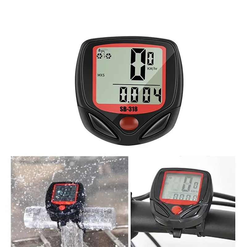 1-5pcs Bicycle Speedometer, Multifunctional Waterproof Stopwatch, MTB Odometer, Speedometer, Bicycle Accessories Oasis Select