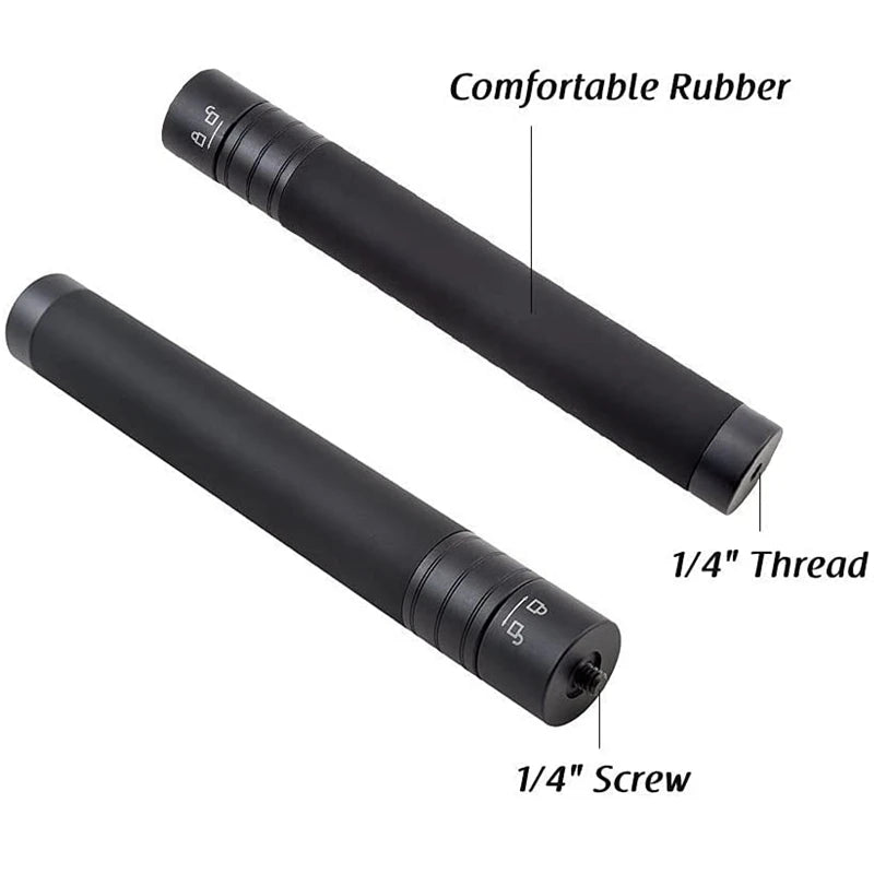 Aluminum Extension Pole for Gimbal Stabilizer – 19–73cm | 1/4" Screw