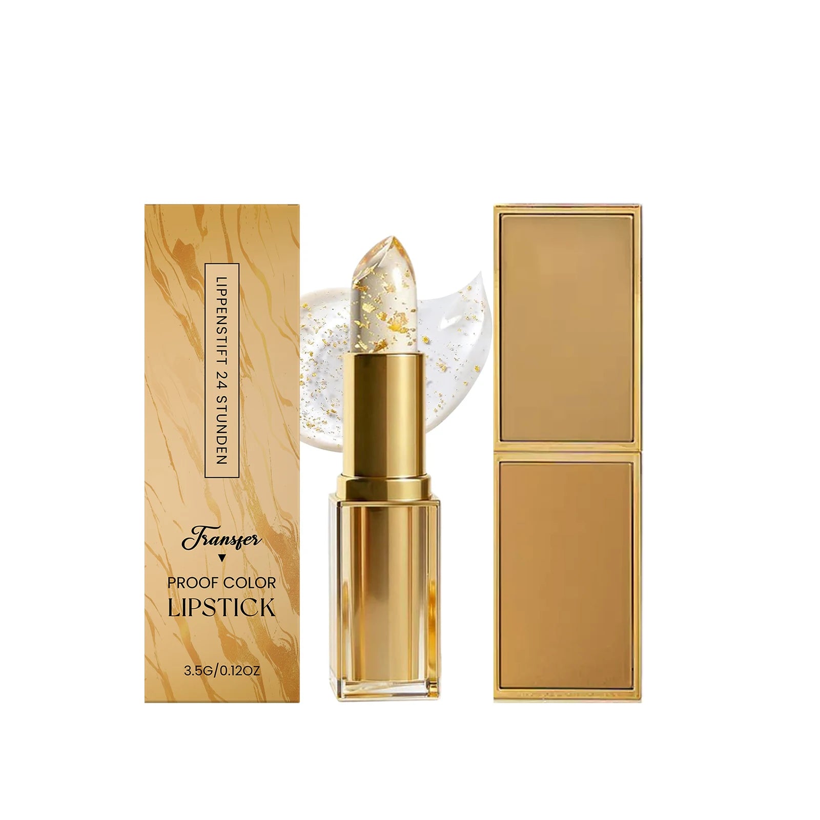 Gold Foil Color Changing Lipstick – Glossy & Nourishing Color Changing Lipstick Oasis Select 3.5g Boxed