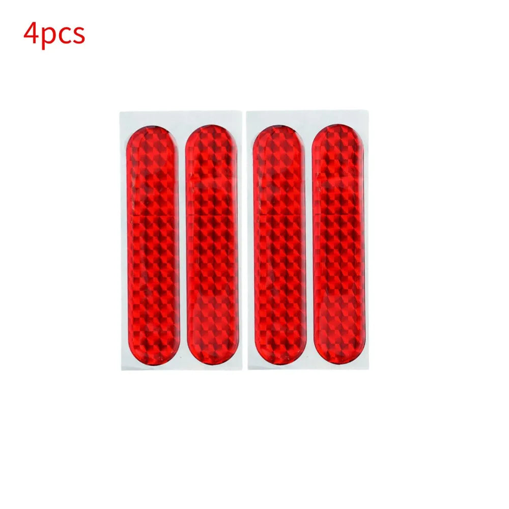 Car Reflective Sticker Car Door Stickers Decal Warning Reflective Tape Strips Red Safety Mark Auto Reflector Stickers Oasis Select 2pairs