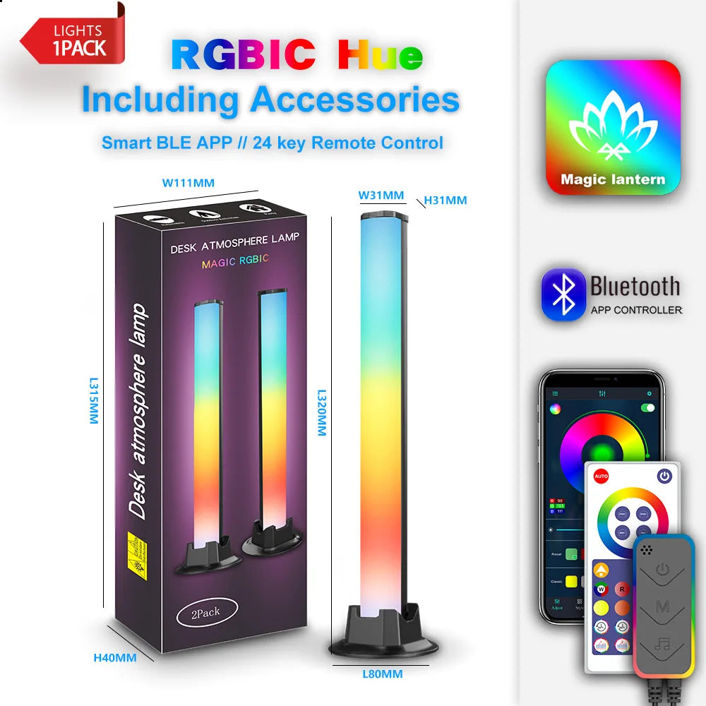 SHINEKNOT RGB Dimmable Mood Light – Gaming Desk Ambient Lamp