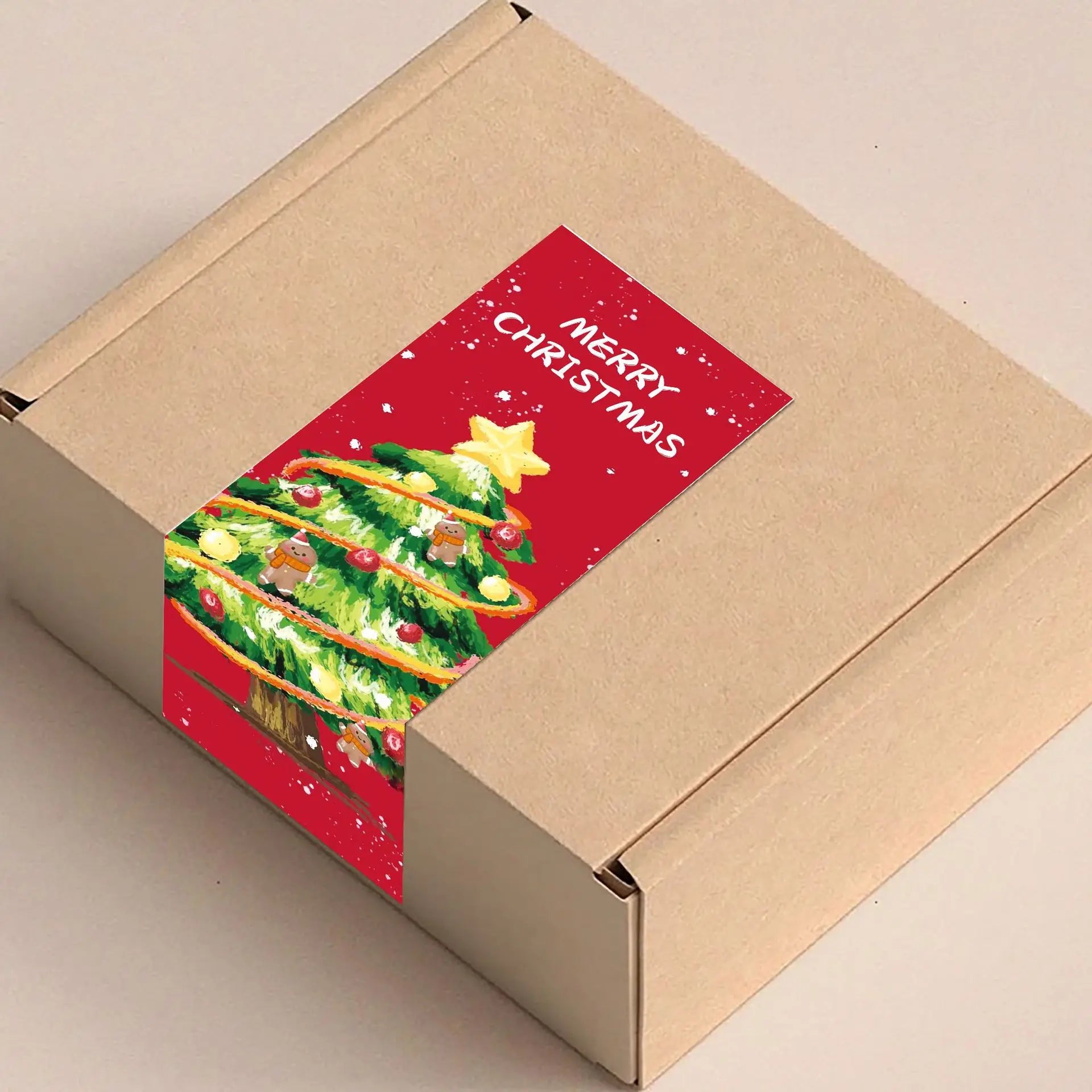150pcs/roll, Christmas Gift Packaging Sticker Labels, Gift Box Decor Bag Packaging Label, Sealing Decals, Party Favo Oasis Select