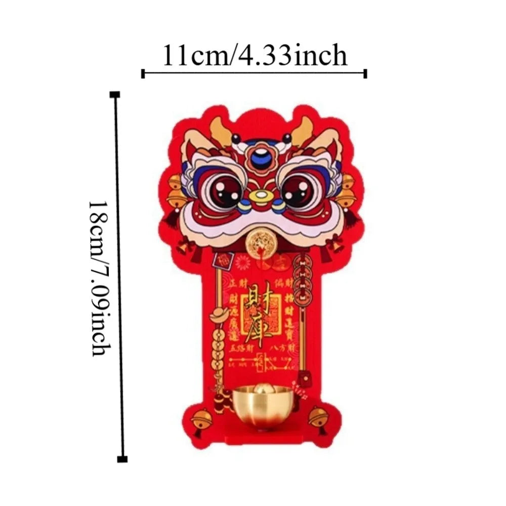 Lion Dance Magnetic Bell Ornament | Festive New Year Decor