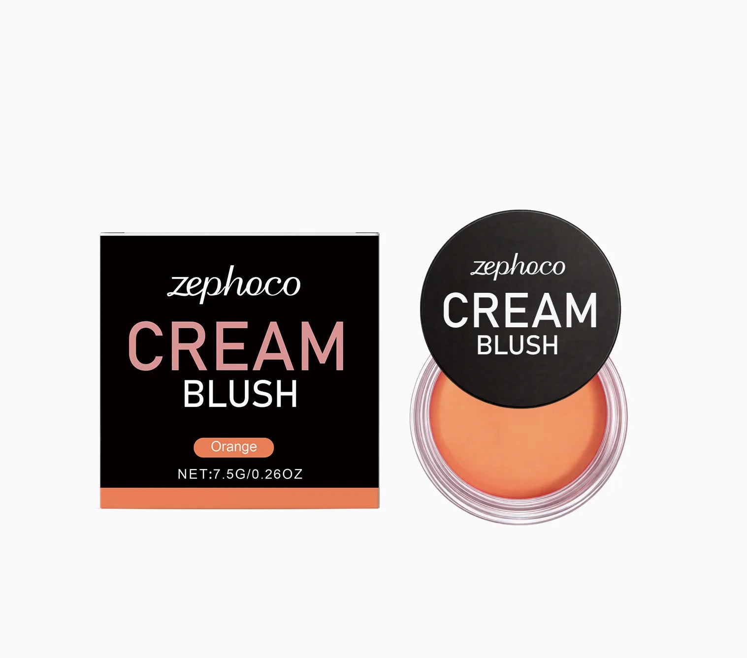 Red Silky Moisturizing Blush, Hydrating and Colorful for a Rosy, Radiant, Natural Contouring Makeup Look Oasis Select orange