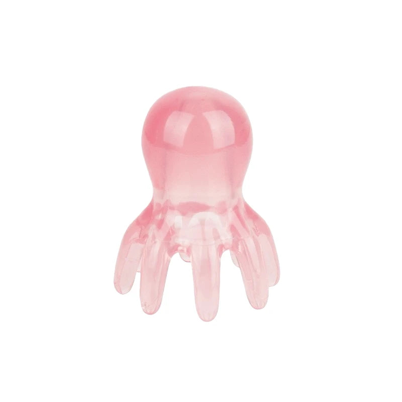 Octopus Head Massager Comb – Portable Gua Sha Scalp Tool Scalp Massage Tool Oasis Select Pink 5.5X7.3Cm