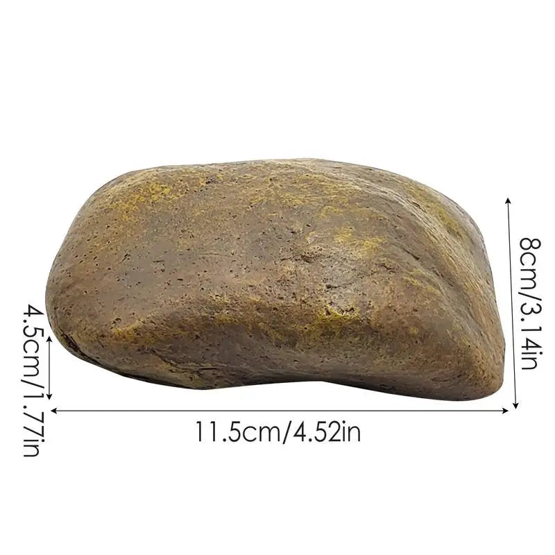 Hiddens Rock Key Box Fake Rock Simulate Stone Key Case Waterproof Fake Rock Key Hiders Lock Box Resin Simulated Stone Key Case Oasis Select