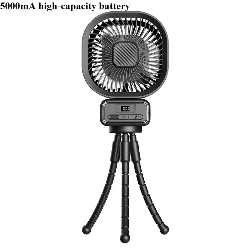 URGGU 5000mAh Portable Octopus Fan – Stroller, Camping & Desk