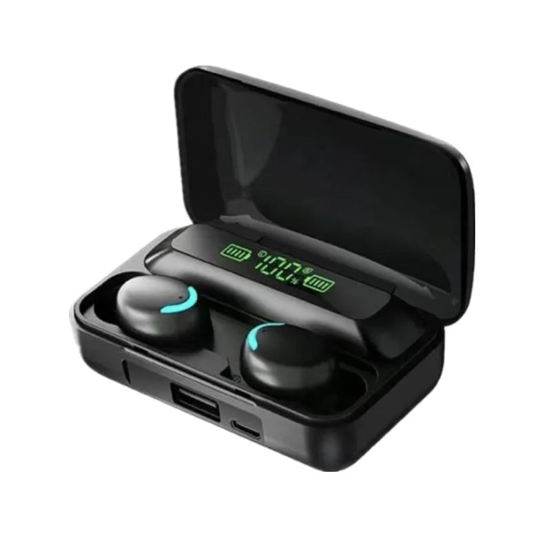 F9 Bluetooth Headphones 9D Stereo High Bass Sport Earphones Handfree Touch Control Tws Wireless Earbuds Waterproof Headset Oasis Select black