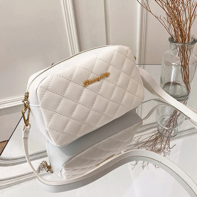 Women's Tassel Crossbody Bag | Quilted PU Shoulder Messenger Bag