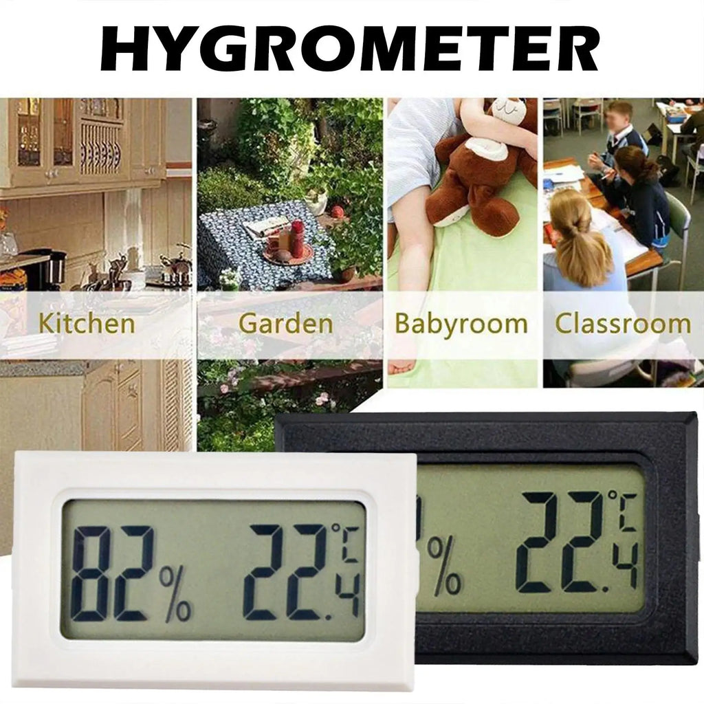 Mini Digital LCD Thermometer Hygrometer | Temp & Humidity Gauge