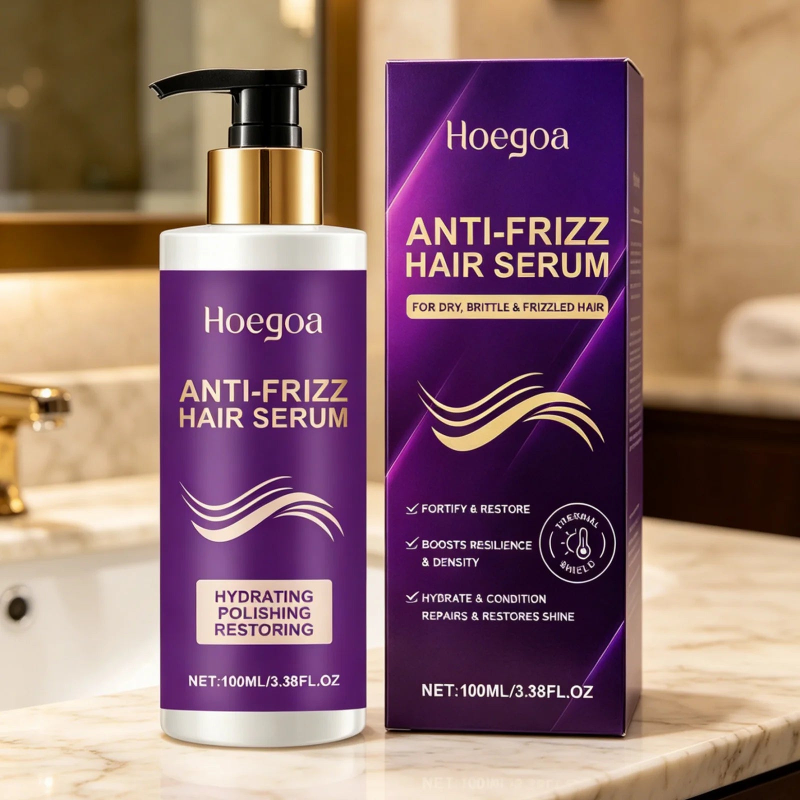Hoegoa Hydrating Hair Serum – Deep Nourish & Frizz Control Hair Care Serum Oasis Select