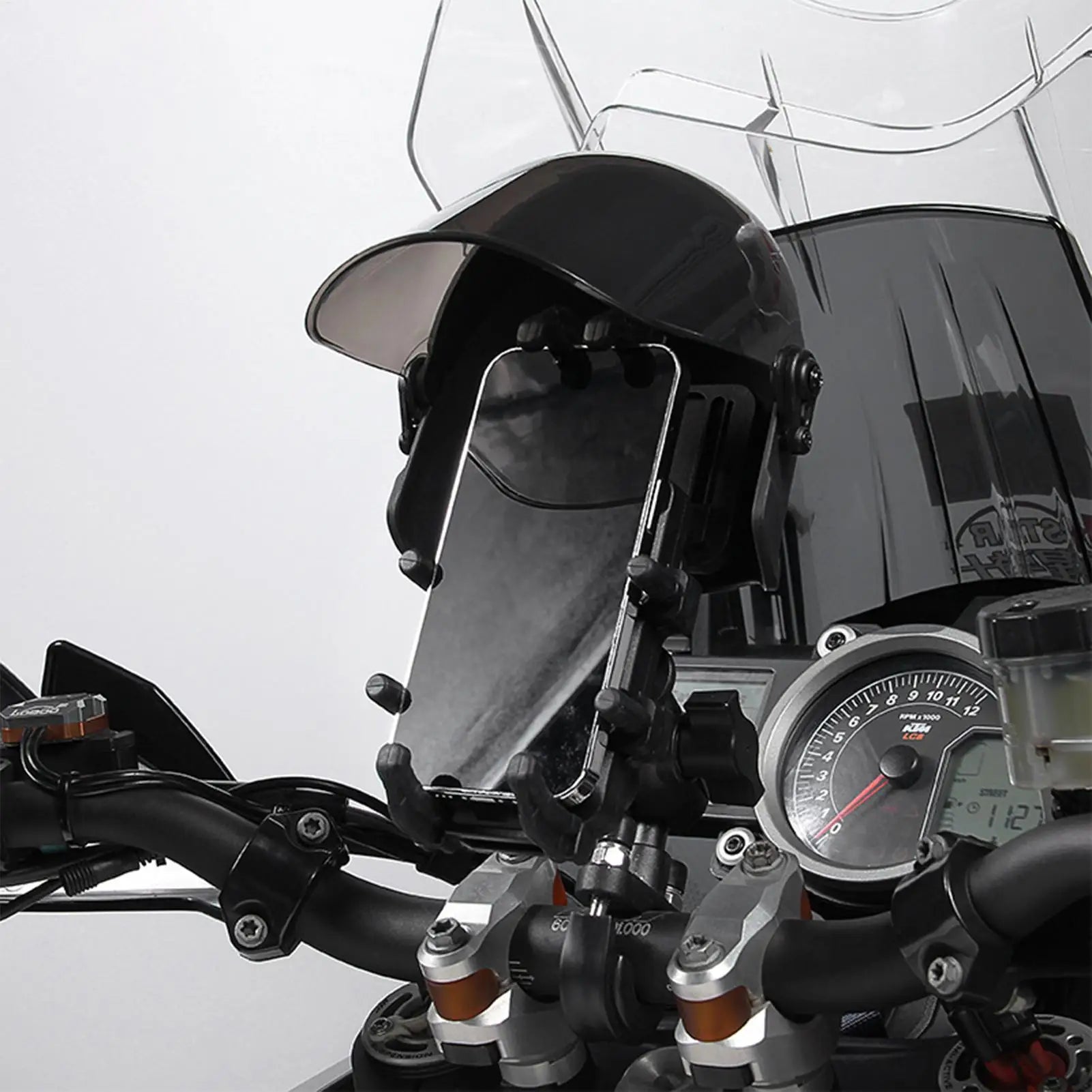 Cell Phone Umbrella Sun Shade Sunshade For Phone Mobile Phone Holder Glare Blocking Sun Shade For Phone For Car Motorcycle Bike Oasis Select