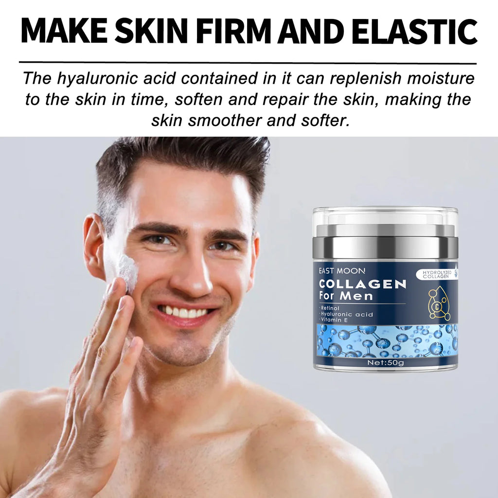 Men's Retinol Collagen Face Cream Hydrating Lifting Firming Fade Fine Lines Brighten Skin Tightening Anti-Wrinkle Men Skin Care Oasis Select