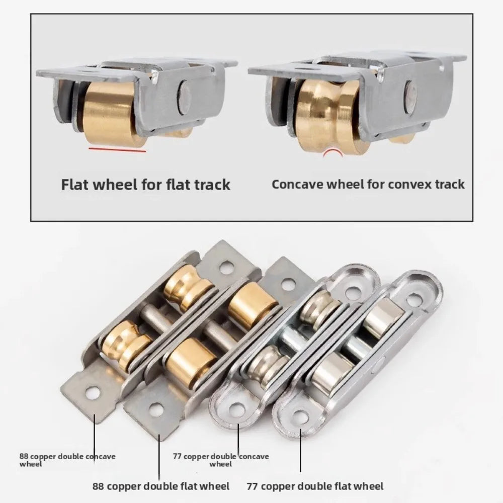 1Pc Stainless Steel Window Pulley Glass Upperand Down Sliding Door Roller Runner Mute Wheel Track Pulley Furniture Oasis Select