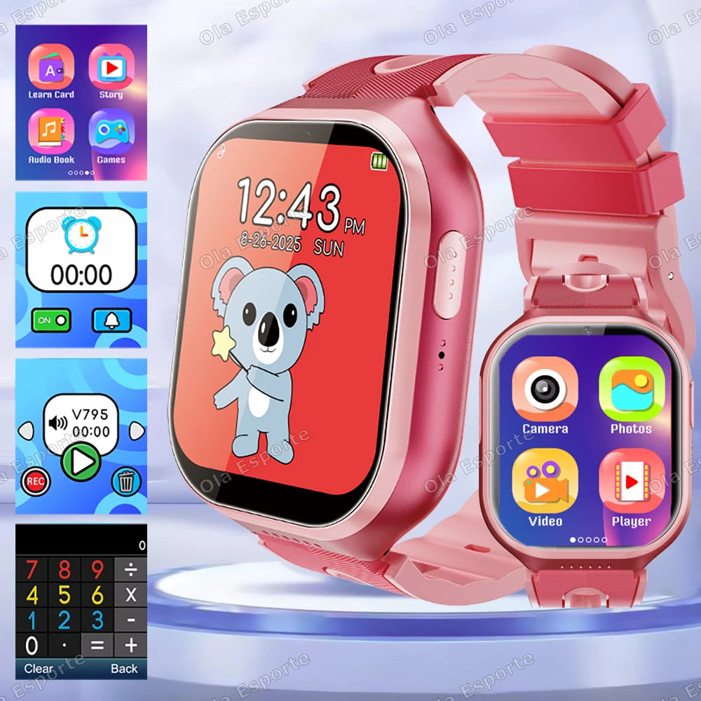 Kids Smartwatch 1.83" HD | 22 Games, Camera & Sleep Monitor – HT30