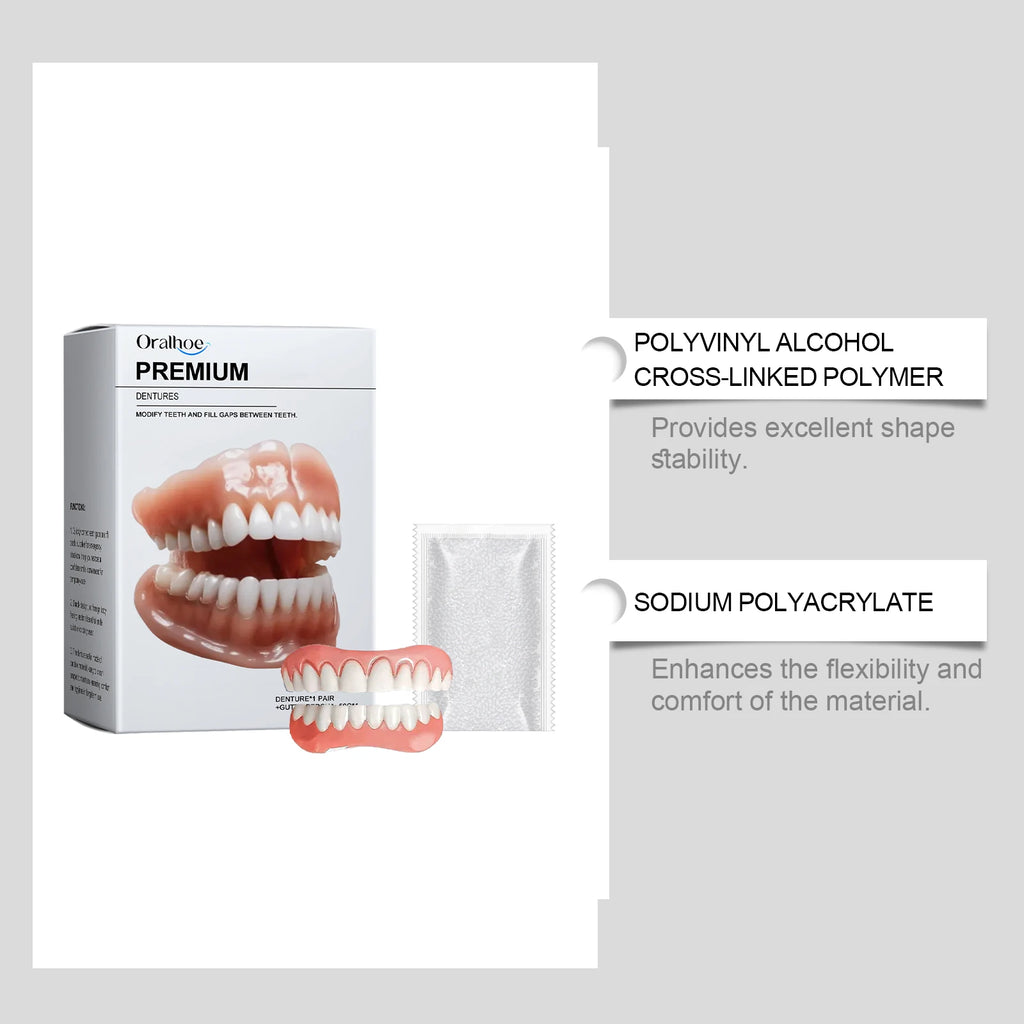 Denture Set - enhances smile aesthetics, made of comfortable material, dentures for a natural smile Oasis Select