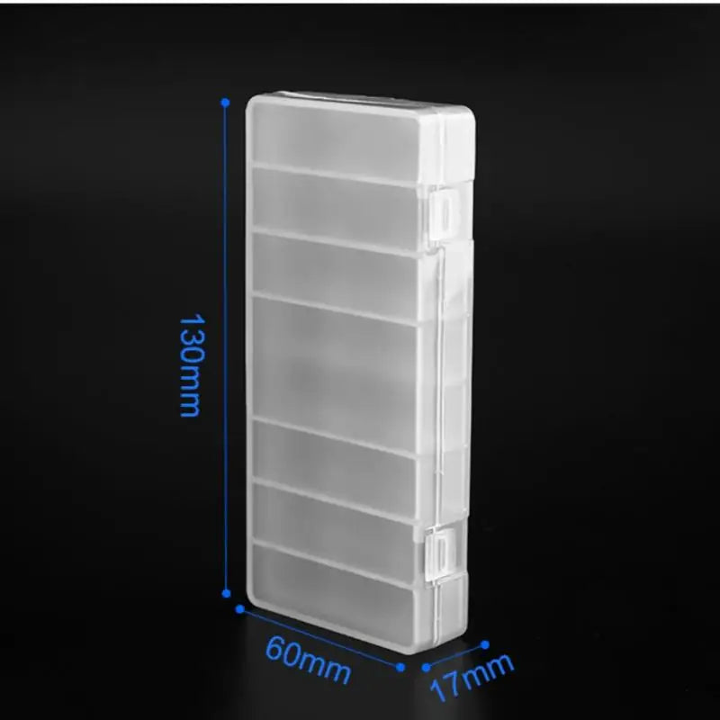 1/3/5Pcs Hard Container Holder Case 8 Slots Transparent Plastic Battery Storage Box For AAA/AA Battery Organizer Accessories Oasis Select 1pcs