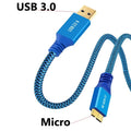 1m 3m USB 3.0 Micro B Cable 5Gbps Data Cable 3A Fast Charging External HDD Cable USB Cord for Samsung Hard Disk SSD Sata Cable Oasis Select 5Gbps 2m