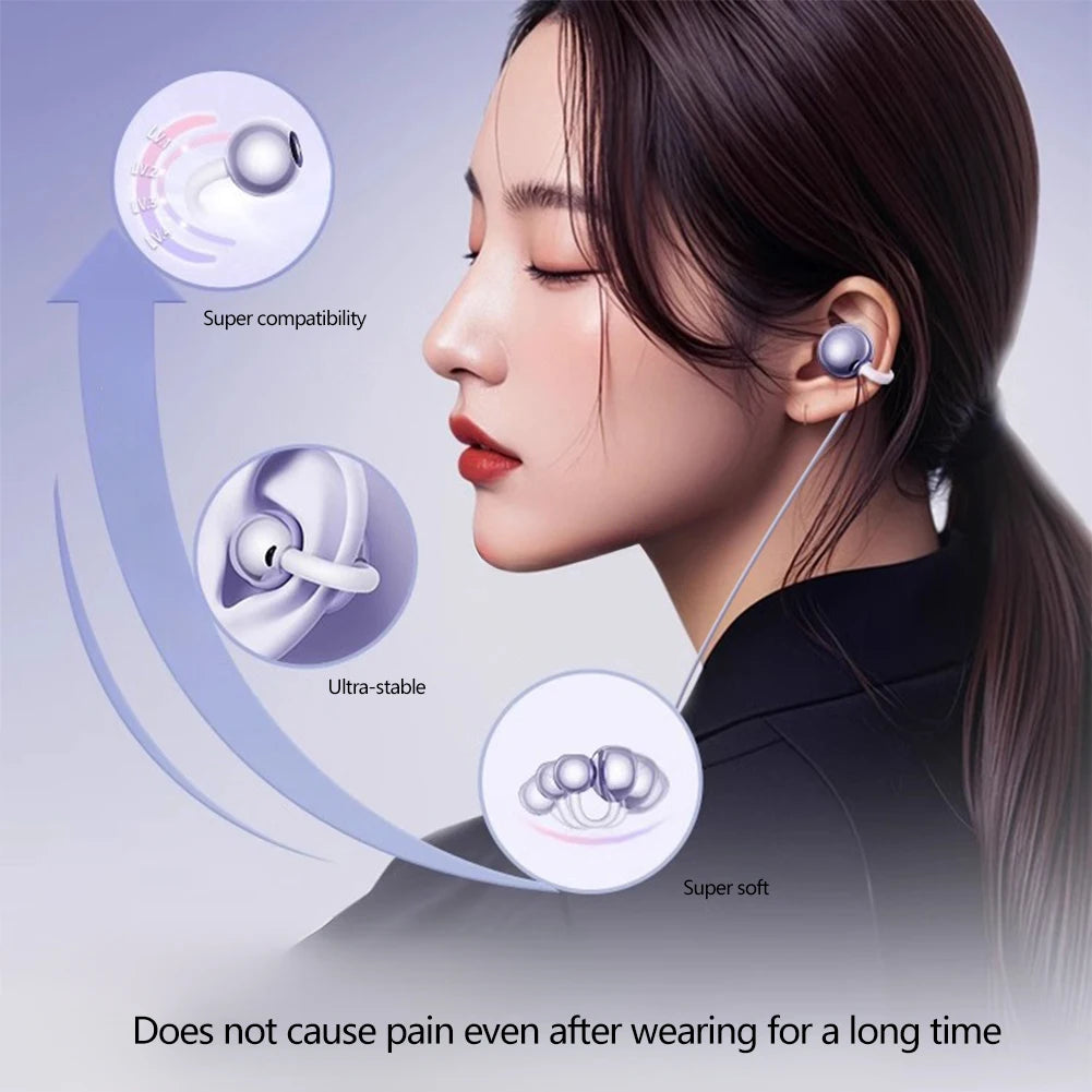 Clip-On Wired Earphones USB-C & 3.5mm | IPX4 | HD Mic